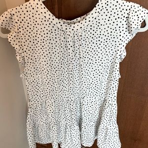 Poka dot blouse
